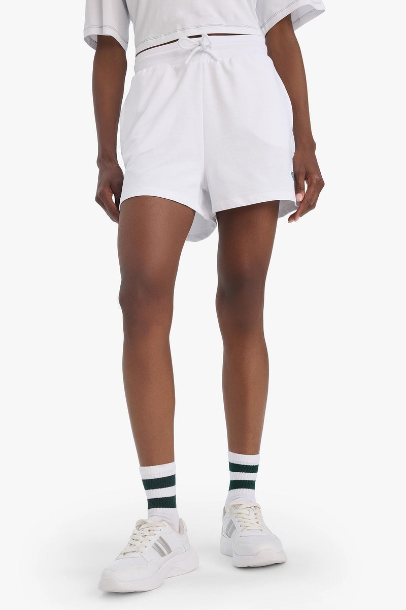 DeFacto White Woman DeFactoFit Standard Fit Sports Shorts Casual - Image 4